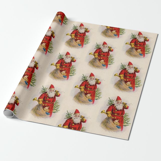 Weihnachten des Vaters mit dem TOYS GIFT Wrapping  Geschenkpapier (Ungerollt)