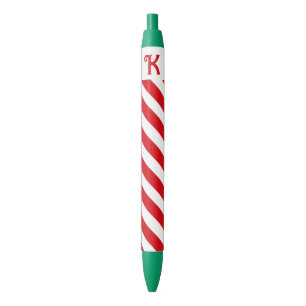 Weihnachten Diagonal Rot und Weiße Streifen Erstma Kugelschreiber