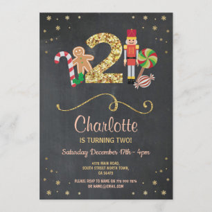 Weihnachten die 2. zwei einladung