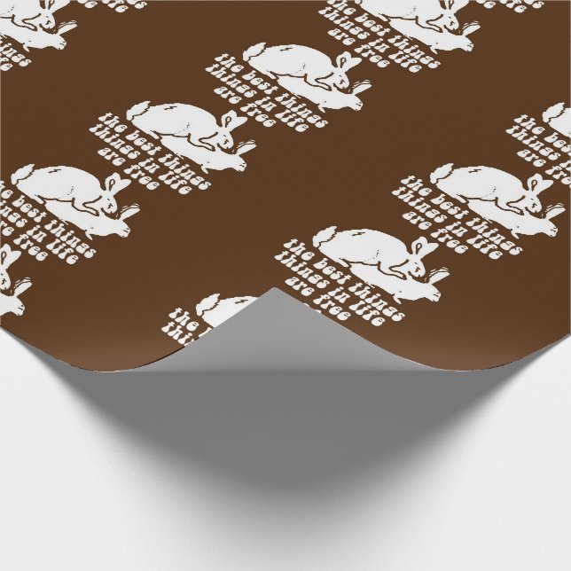 Weihnachten DIE BESTEN DINGE IM LEBEN SIND FREIER  Geschenkpapier (Ecke)