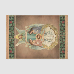 Weihnachten Die Geburt Christi und Engel Seidenpapier