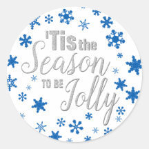 Weihnachten Die Jahreszeit Snowflake Blue Silver