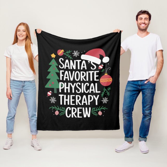 Weihnachten: Die Lieblingstherapie der Weihnachtsz Fleecedecke (Beispiel)