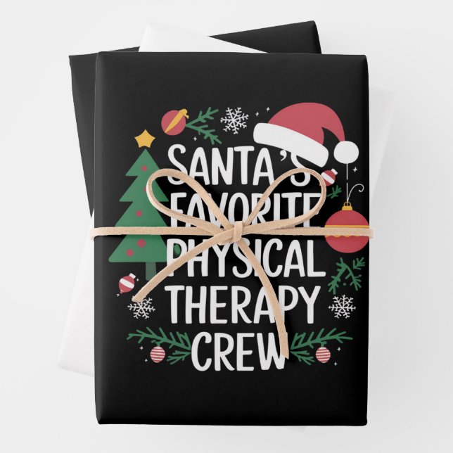 Weihnachten: Die Lieblingstherapie der Weihnachtsz Geschenkpapier Set (Beispiel)
