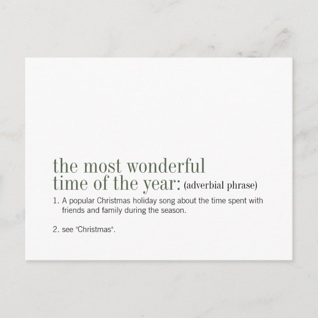 Weihnachten die schönste Zeit des Jahres (Vorderseite)