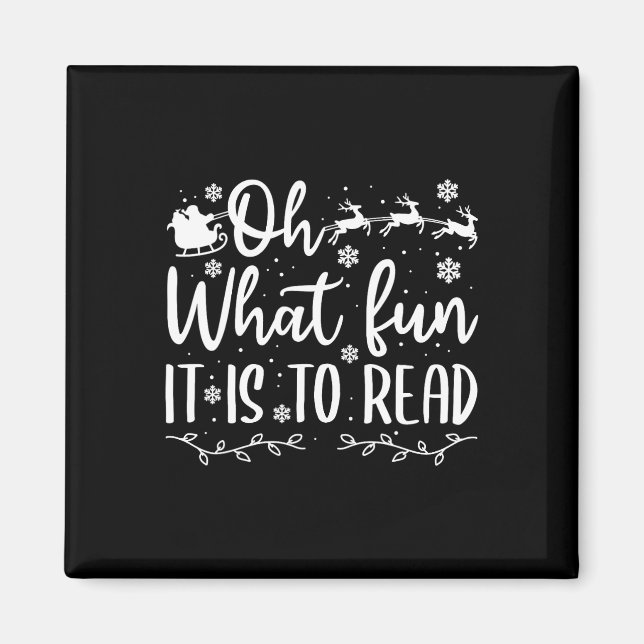 Weihnachten, die Spaß machen, lesen Magnet (Vorne)