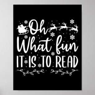 Weihnachten, die Spaß machen, lesen Poster