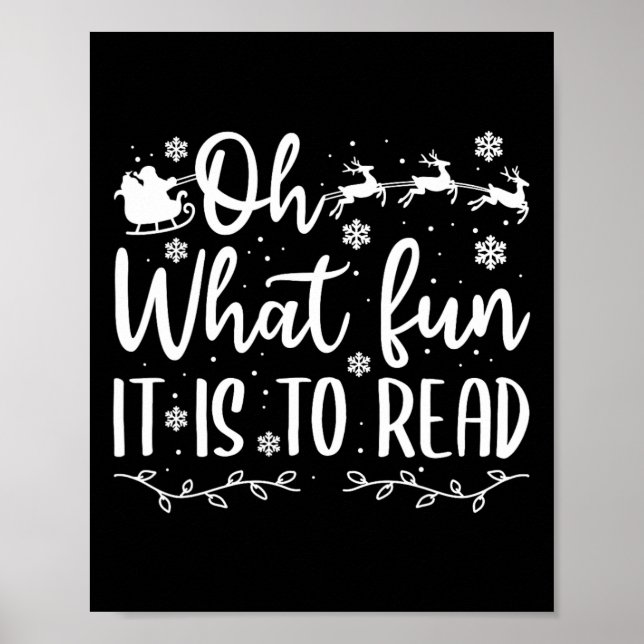 Weihnachten, die Spaß machen, lesen Poster (Vorne)