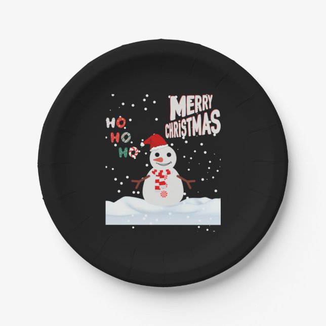 Weihnachten Die Teller des Snowman Paper (Vorderseite)