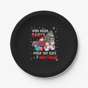 Weihnachten, die Weihnachten brauchen, wenn Sie ei Pappteller