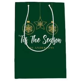 Weihnachten 'Dies ist die Jahreszeit Grün Gold, We Mittlere Geschenktüte
