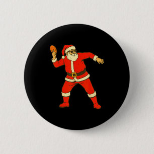 Weihnachten Disc Golf Vintage Lustiger Weihnachtsm Button