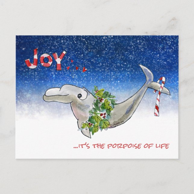Weihnachten Dolphin Porpoise of Life Stars (Vorderseite)