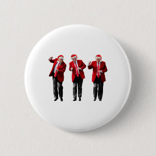 Weihnachten Donald Trump Präsident 2024 Tanzfunn Button