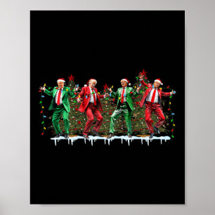 Weihnachten Donald Trump Präsident 2024 Tanzfunn Poster
