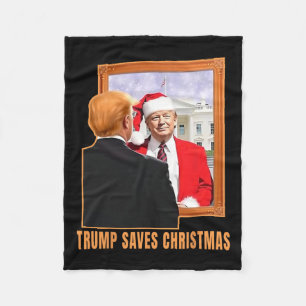 Weihnachten Donald Trump Präsident 2024 Trump Rett Fleecedecke