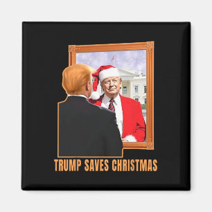 Weihnachten Donald Trump Präsident 2024 Trump Rett Magnet