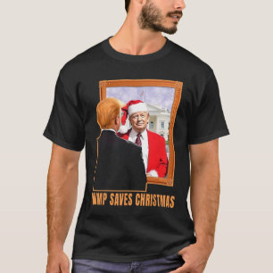 Weihnachten Donald Trump Präsident 2024 Trump Rett T-Shirt