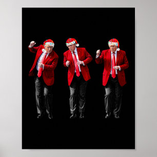 Weihnachten Donald Trump Präsident Tanzen Lustig S Poster