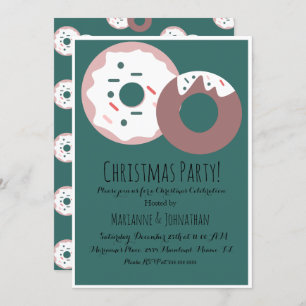 Weihnachten Donut Sprinkles Weihnachtsthema Einladung