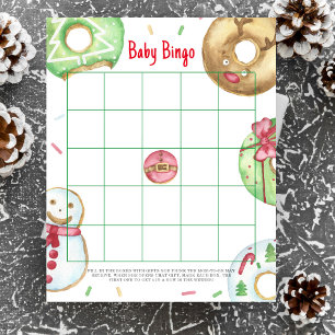 Weihnachten Donuts Cookies Baby Bingo Spiel