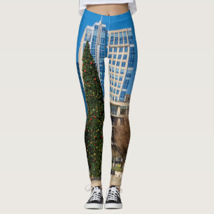 Weihnachten Downtown Dallas Leggings
