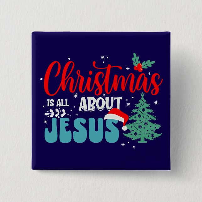 Weihnachten dreht sich alles um Jesus-43687 Button (Vorderseite)