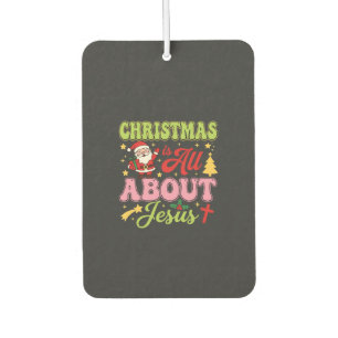 Weihnachten dreht sich um Jesus Retro Autolufterfrischer