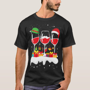 Weihnachten Drei Glas Rotwein Weihnachten Weihnach T-Shirt
