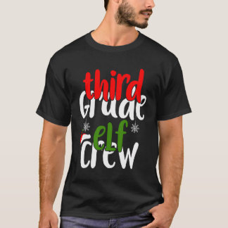 Weihnachten Dritter Grad Elf Crew Matching Geschen T-Shirt