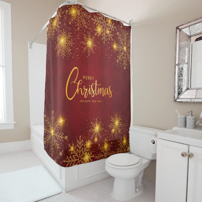 Weihnachten Duschvorhang (Beispiel)
