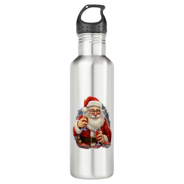 Weihnachten Edelstahlflasche (Vorderseite)