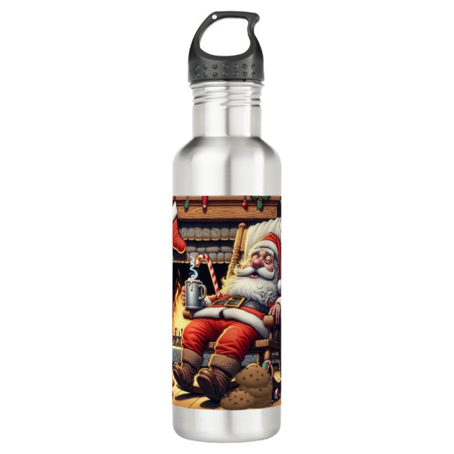 Weihnachten Edelstahlflasche (Vorderseite)