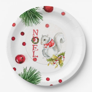 Weihnachten Eichhörnchenpapierplatte Pappteller
