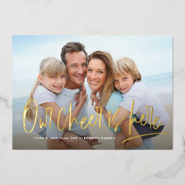 Weihnachten ein Foto Spaß niedlich Folien Feiertagskarte