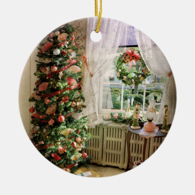 Weihnachten - Ein japanisches Weihnachten Keramik Ornament (Vorne)