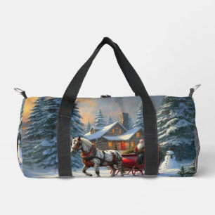 Weihnachten Ein Pferd Sleigh Santa Duffle Bag