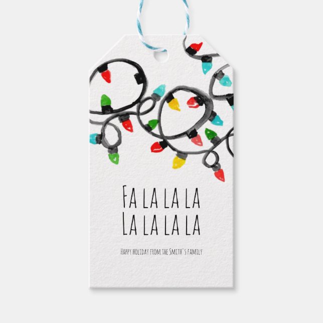 Weihnachten - ein schlichtes Geschenk Geschenkanhänger (Vorderseite)