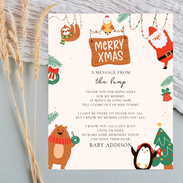 Weihnachten, eine Botschaft aus dem Spumpfzeichen Poster (Von Creator hochgeladen)