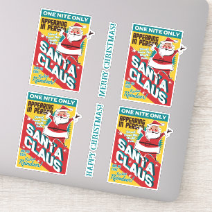 Weihnachten Eine Nacht nur Weihnachtsmann persönli Aufkleber