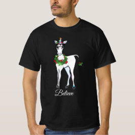 Weihnachten Einhorn, glauben T-Shirt