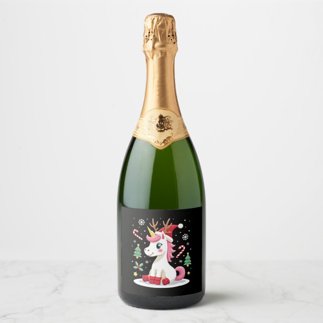 Weihnachten Einhorn Niedlich Magische Weihnachtsmä (Vorderseite)