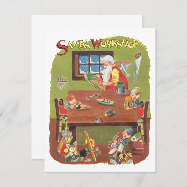 Weihnachten, Einladung des Weihnachtswerkstättes (Vorne/Hinten)