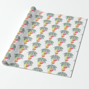 Weihnachten Einzigartiges Wasserfarbenmagenta Geschenkpapier