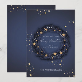 Weihnachten Elegant Blauer Kranz