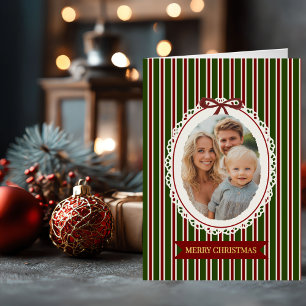 Weihnachten Elegant Oval Foto Streifen Elegant Chi