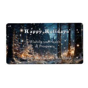 Weihnachten Eleganter Winter Festwald