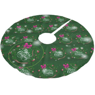 Weihnachten Elegantes Geschenk Polyester Weihnachtsbaumdecke