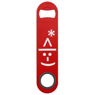 Weihnachten Elf Emoticon Xmas ASCII Text Kunst Speed Flaschenöffner