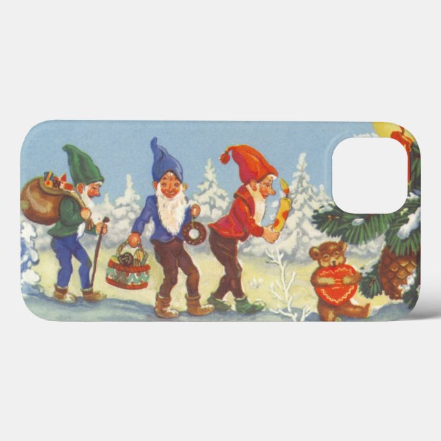 Weihnachten, Elfen im Schneewald Winter Case-Mate iPhone Hülle (Rückseite (Horizontal))